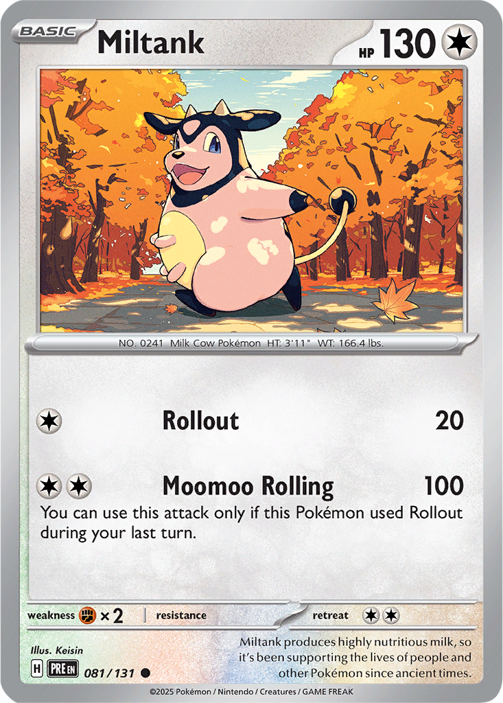 Prismatic Evolutions 081/131 Miltank
