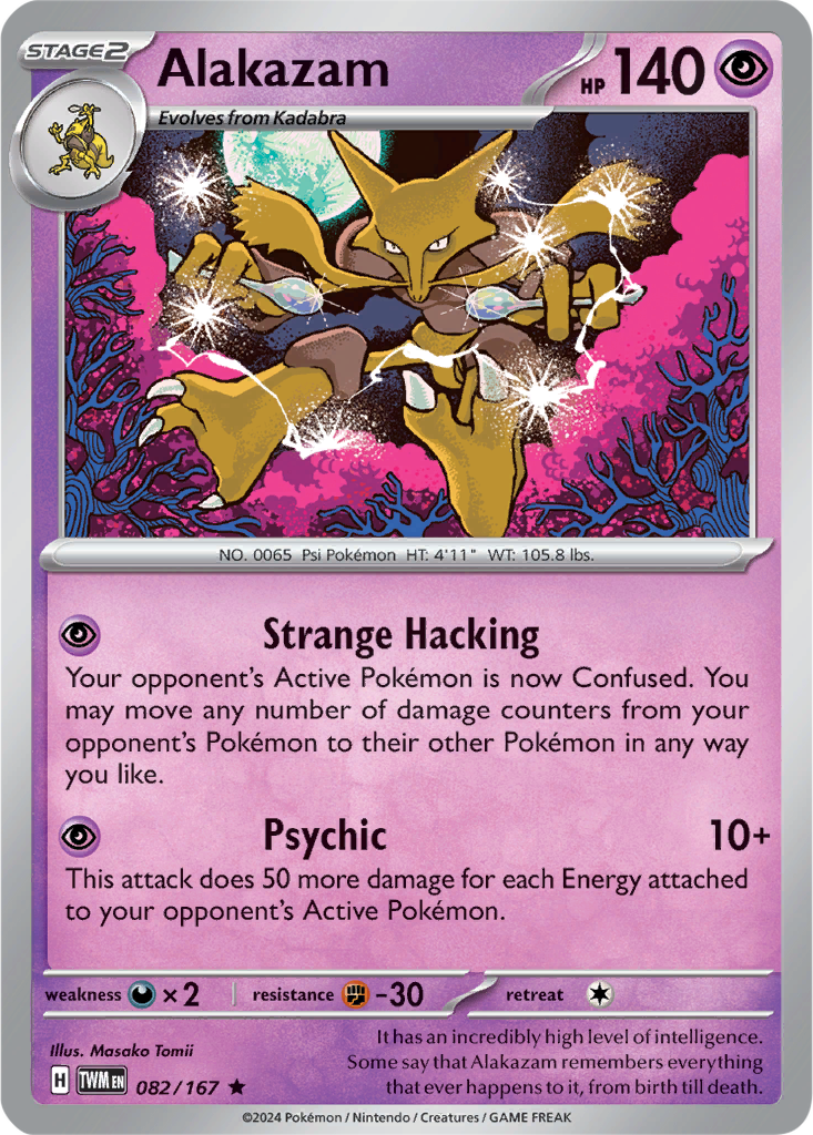 Twilight Masquerade 082/167 Alakazam