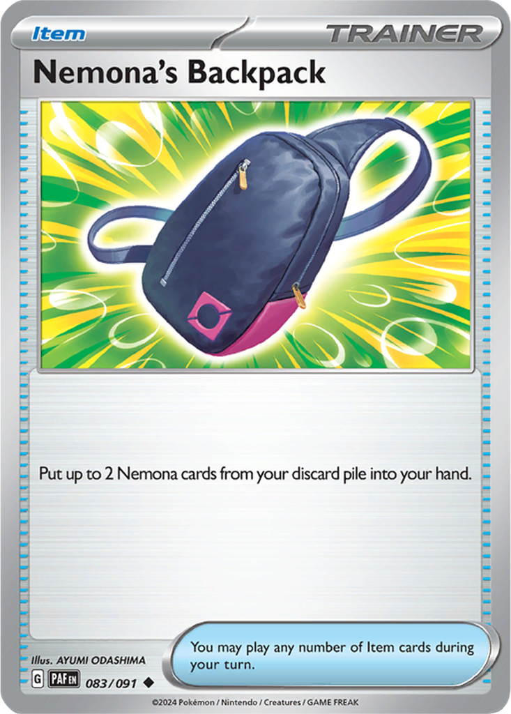 Paldean Fates 083/091 Nemona's Backpack
