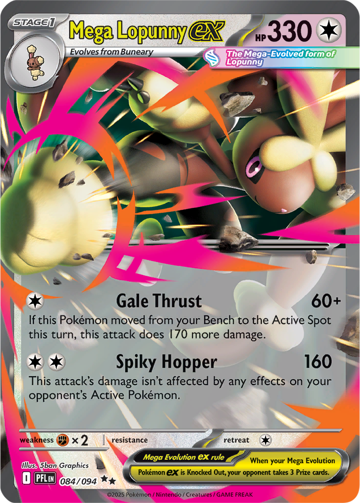 Phantasmal Flames 084/094 Mega Lopunny ex