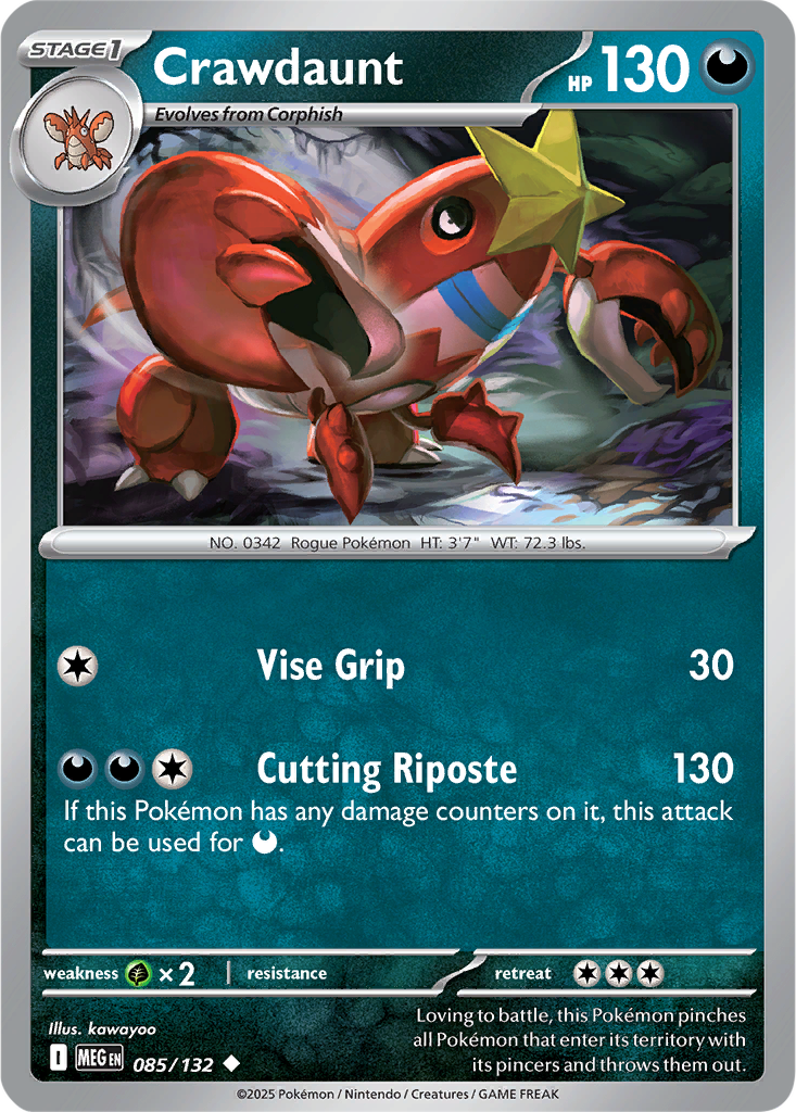 Mega Evolution 085/132 Crawdaunt