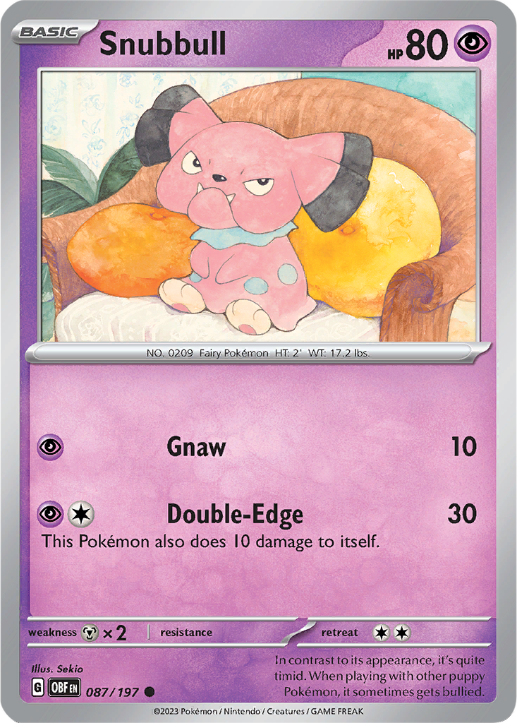 Obsidian Flames 087/197 Snubbull