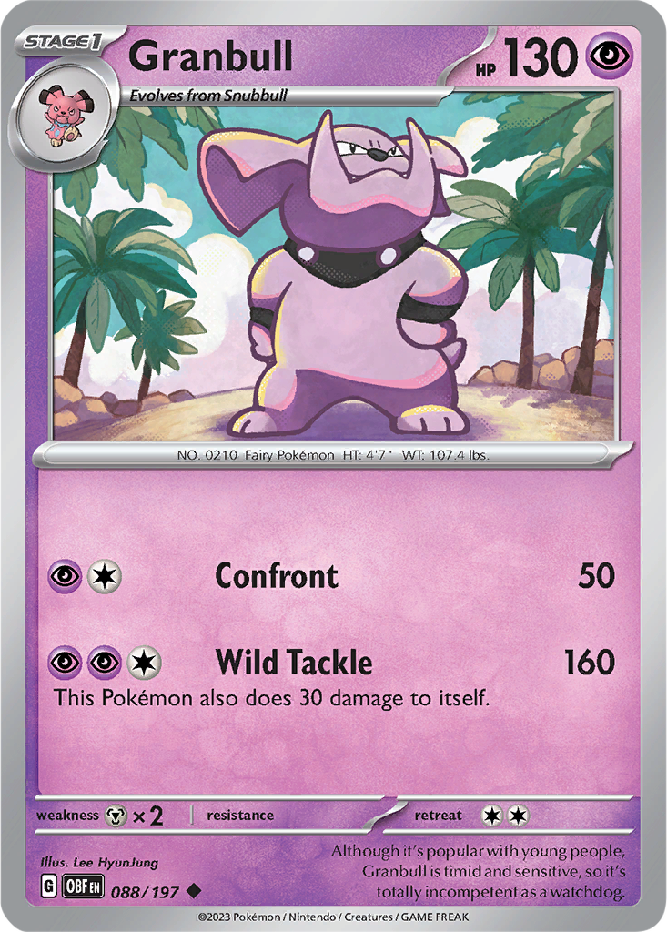 Obsidian Flames 088/197 Granbull