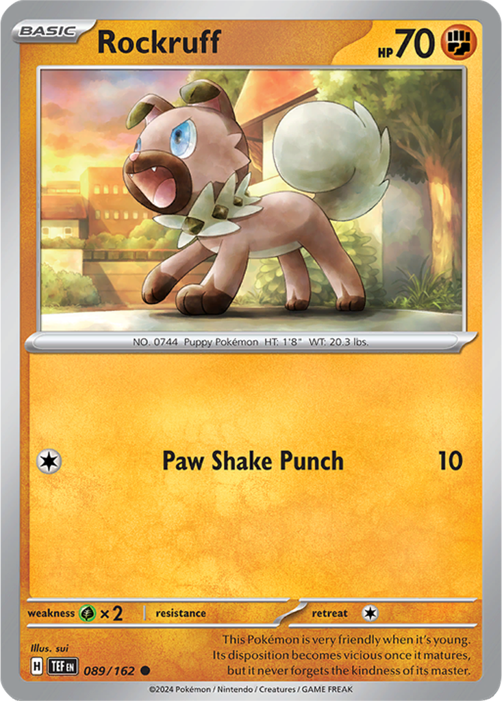 Temporal Forces 089/162 Rockruff