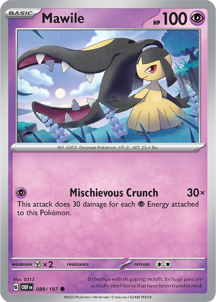 Obsidian Flames 089/197 Mawile