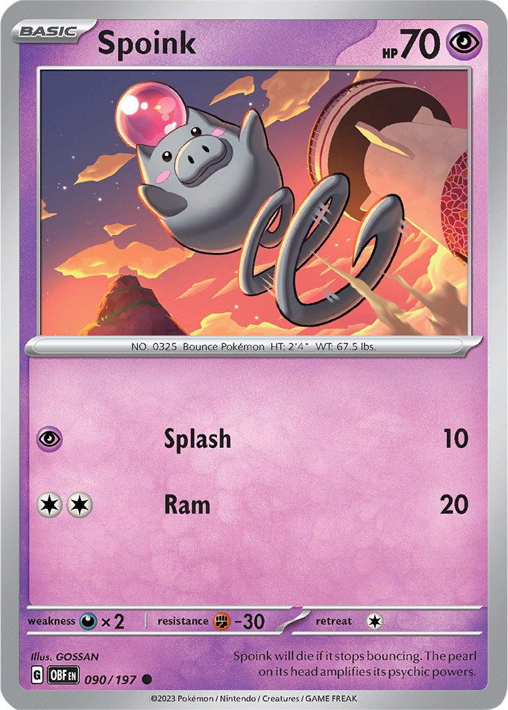 Obsidian Flames 090/197 Spoink