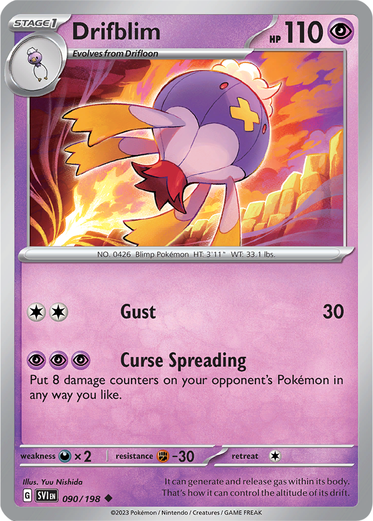 Scarlet & Violet 090/198 Drifblim