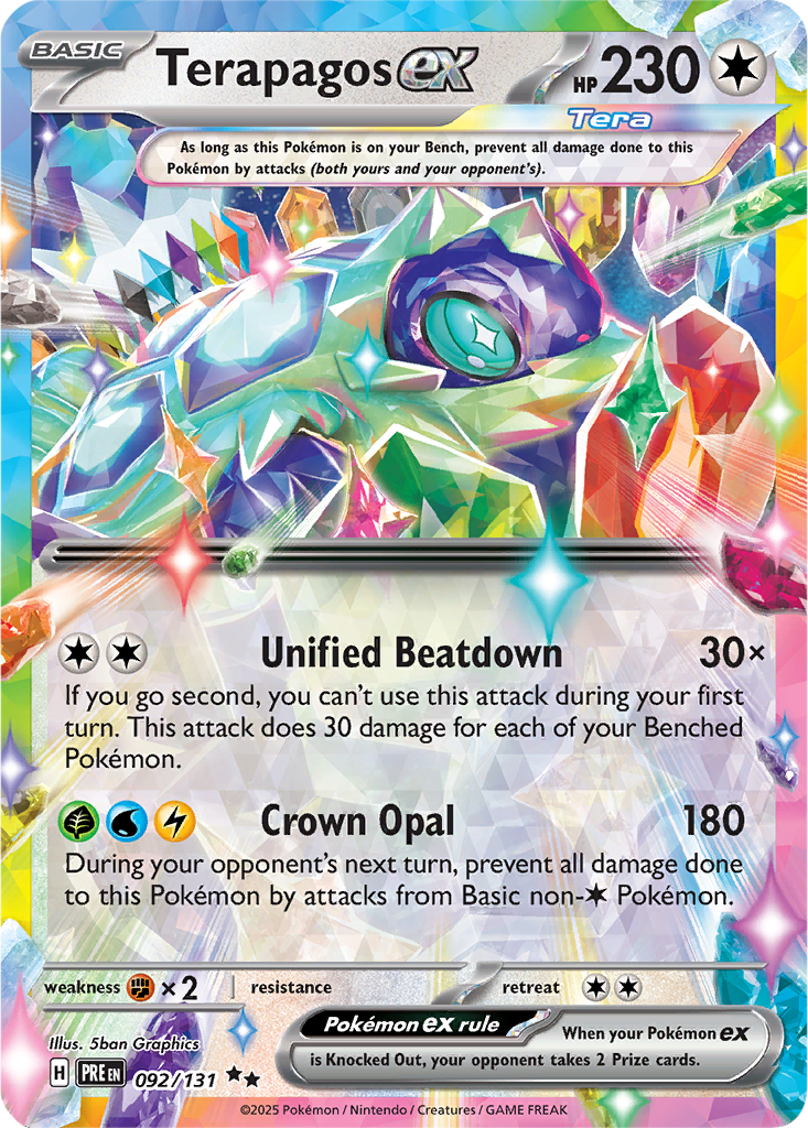 Prismatic Evolutions 092/131 Terapagos ex