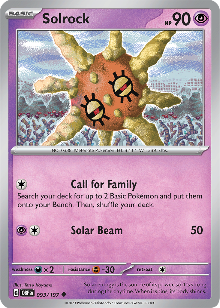 Obsidian Flames 093/197 Solrock