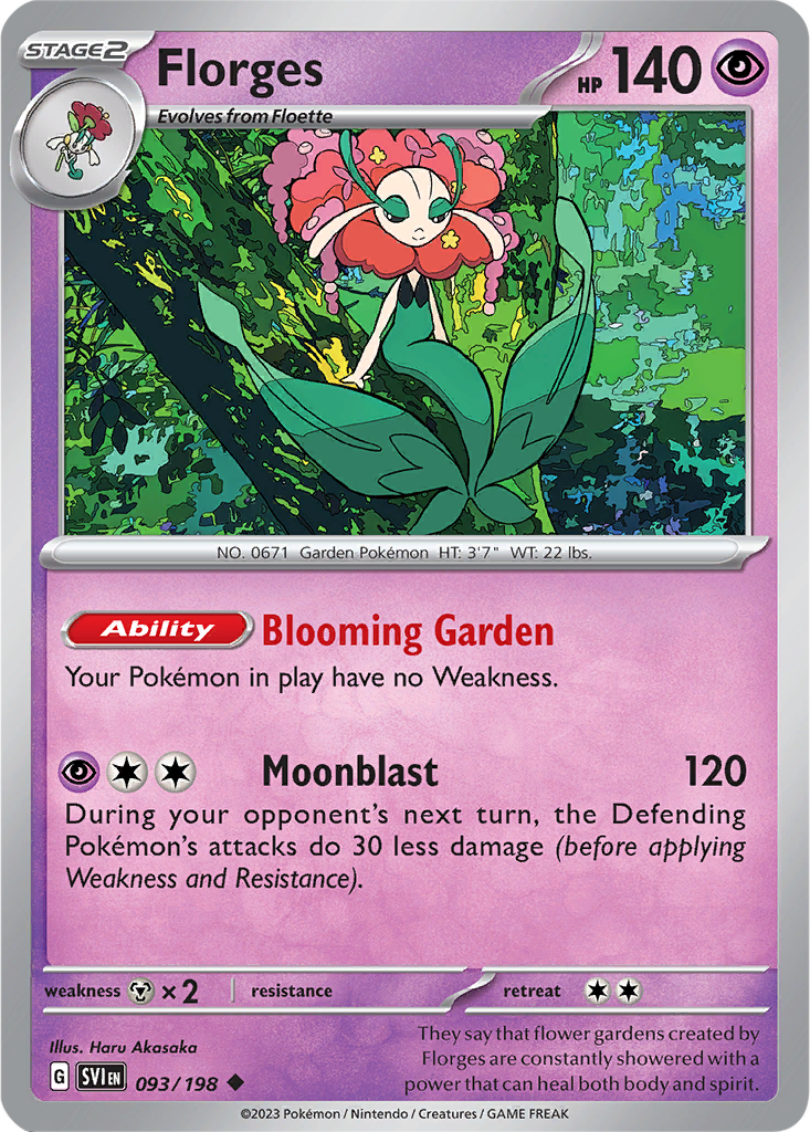 Scarlet & Violet 093/198 Florges