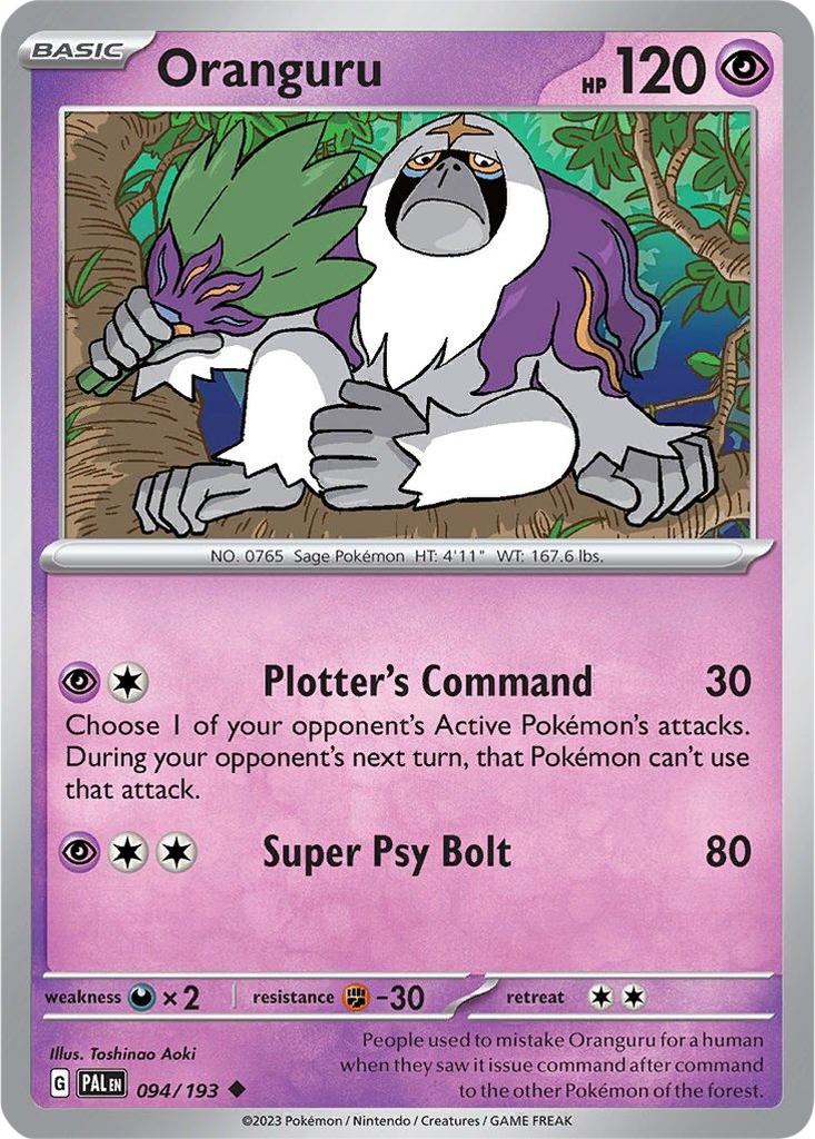 Paldea Evolved 094/193 Oranguru