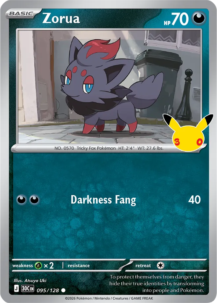 30th Celebration 095/128 Zorua