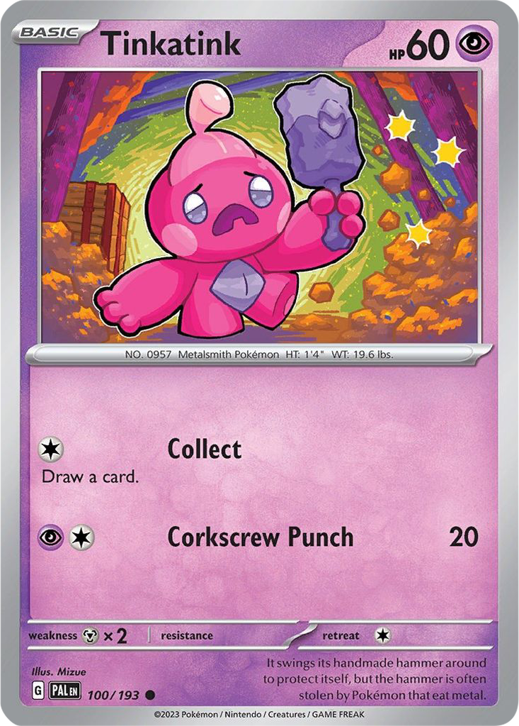 Paldea Evolved 100/193 Tinkatink