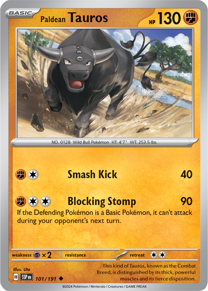 Surging Sparks 101/191 Paldean Tauros