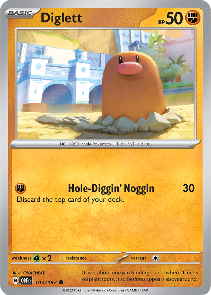 Obsidian Flames 103/197 Diglett