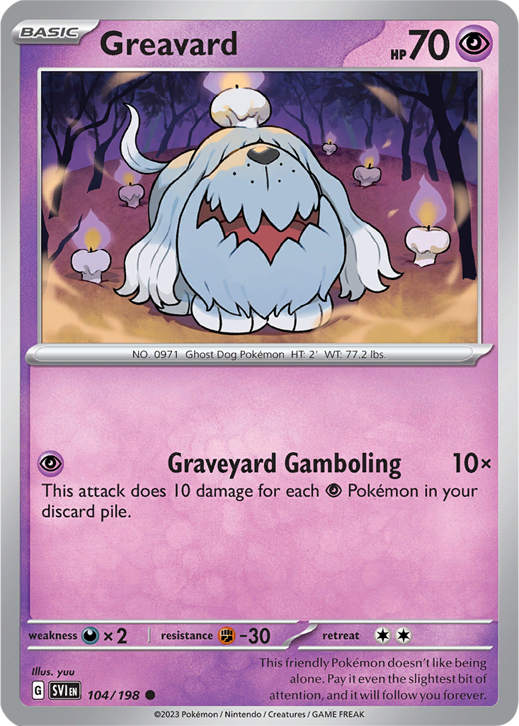Scarlet & Violet 104/198 Greavard
