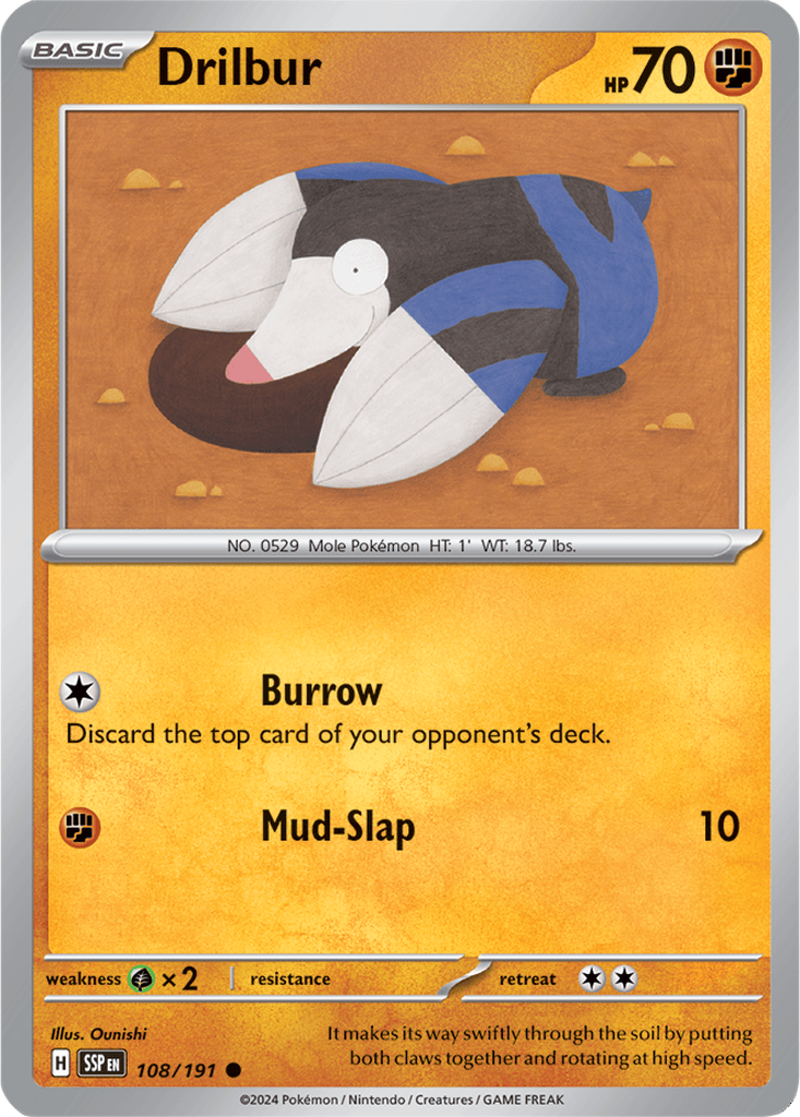 Surging Sparks 108/191 Drilbur