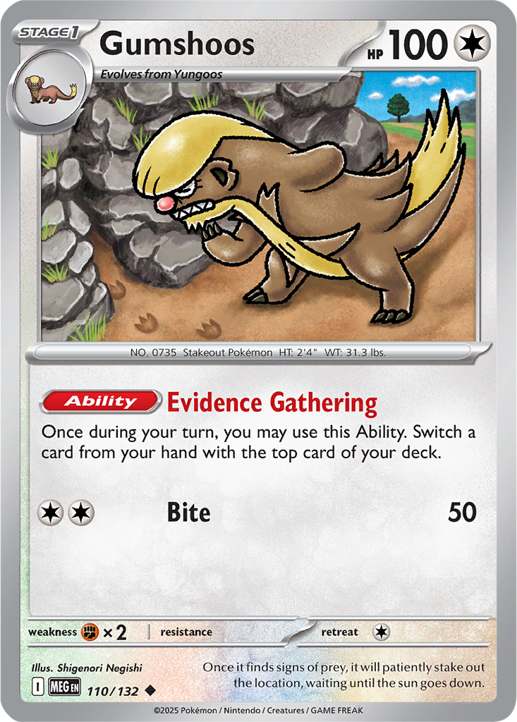 Mega Evolution 110/132 Gumshoos
