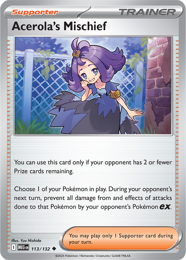 Mega Evolution 113/132 Acerola's Mischief