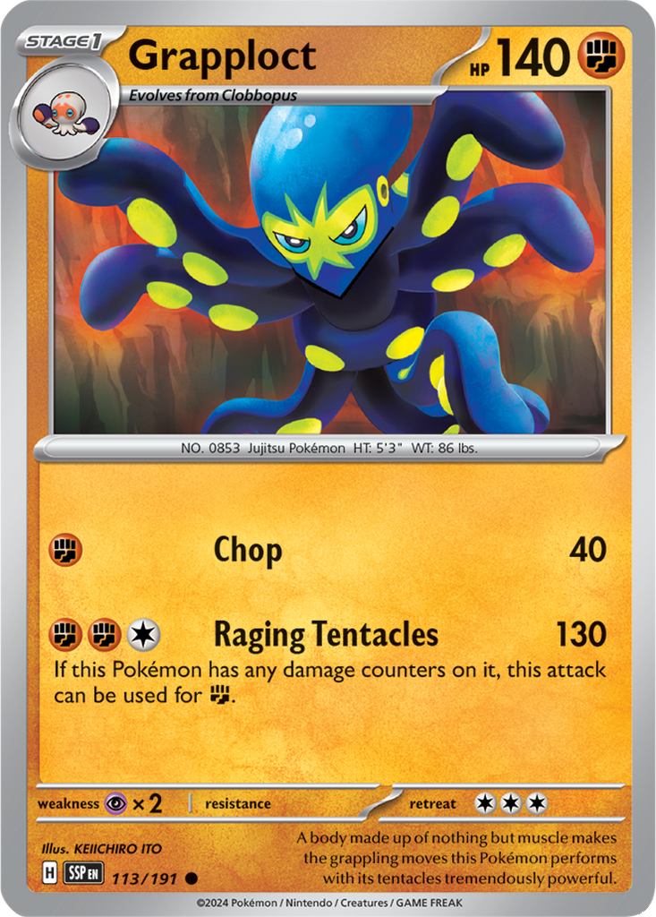 Surging Sparks 113/191 Grapploct