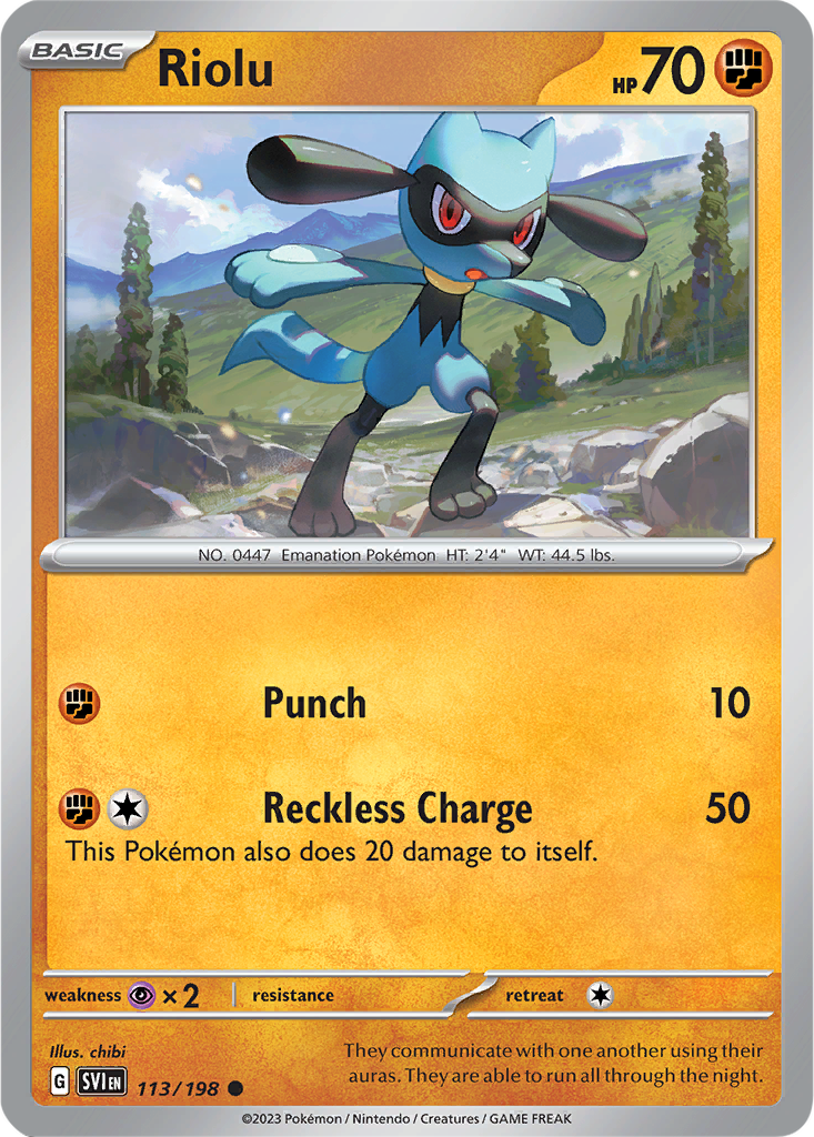 Scarlet & Violet 113/198 Riolu