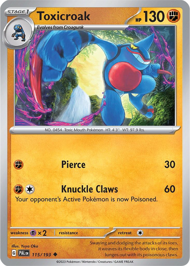 Paldea Evolved 115/193 Toxicroak