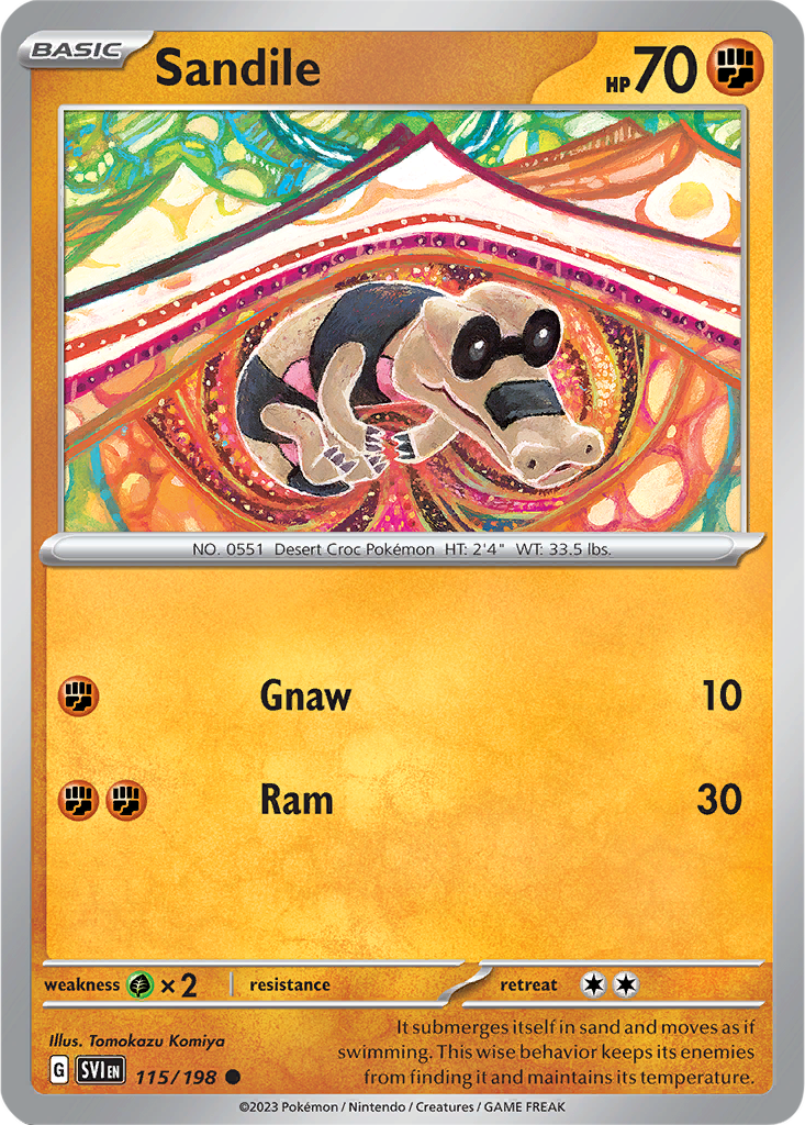 Scarlet & Violet 115/198 Sandile