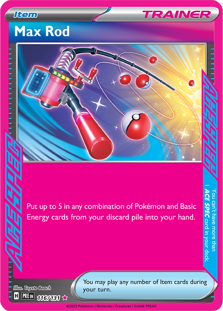 Prismatic Evolutions 116/131 Max Rod