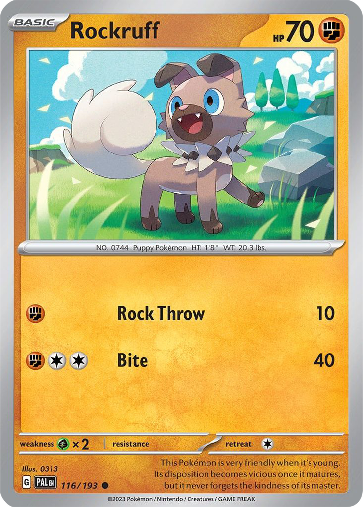Paldea Evolved 116/193 Rockruff