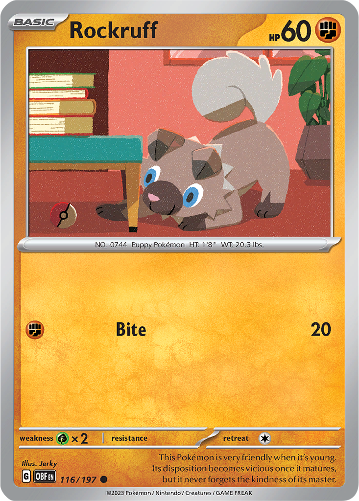 Obsidian Flames 116/197 Rockruff