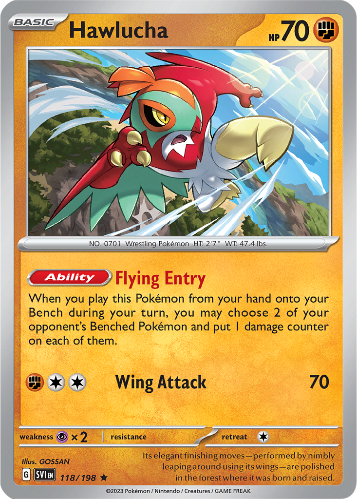 Scarlet & Violet 118/198 Hawlucha