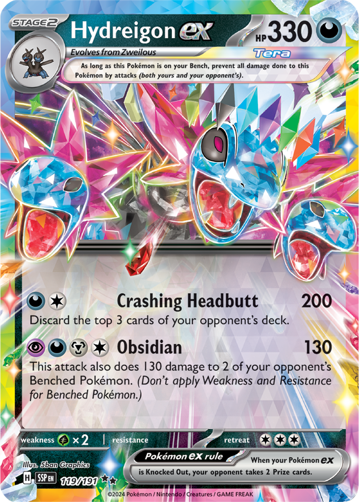 Surging Sparks 119/191 Hydreigon ex