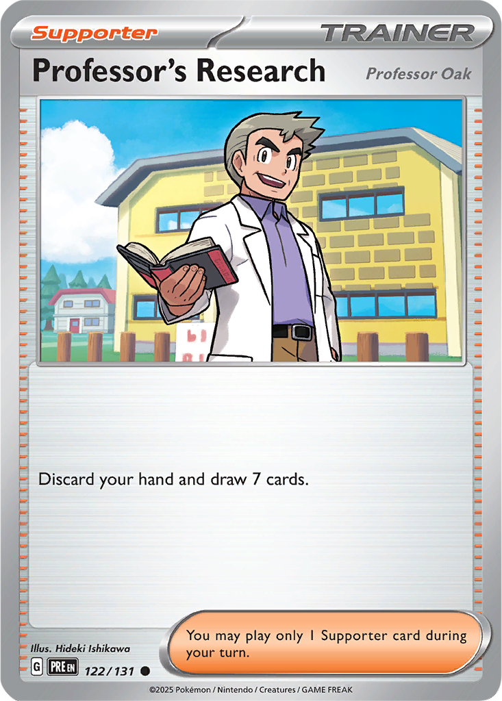 Prismatic Evolutions 122/131 Professor's Research (Professor Oak)