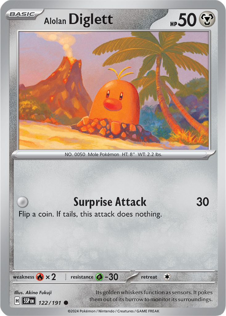 Surging Sparks 122/191 Alolan Diglett