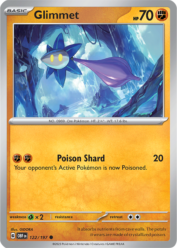 Obsidian Flames 122/197 Glimmet