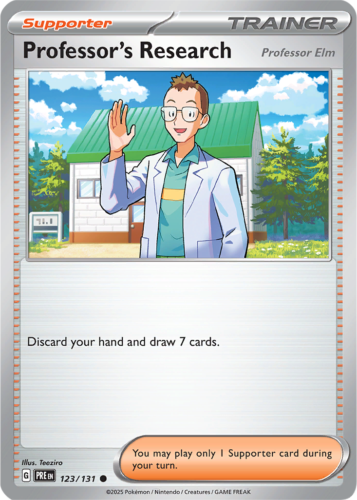Prismatic Evolutions 123/131 Professor's Research (Professor Elm)
