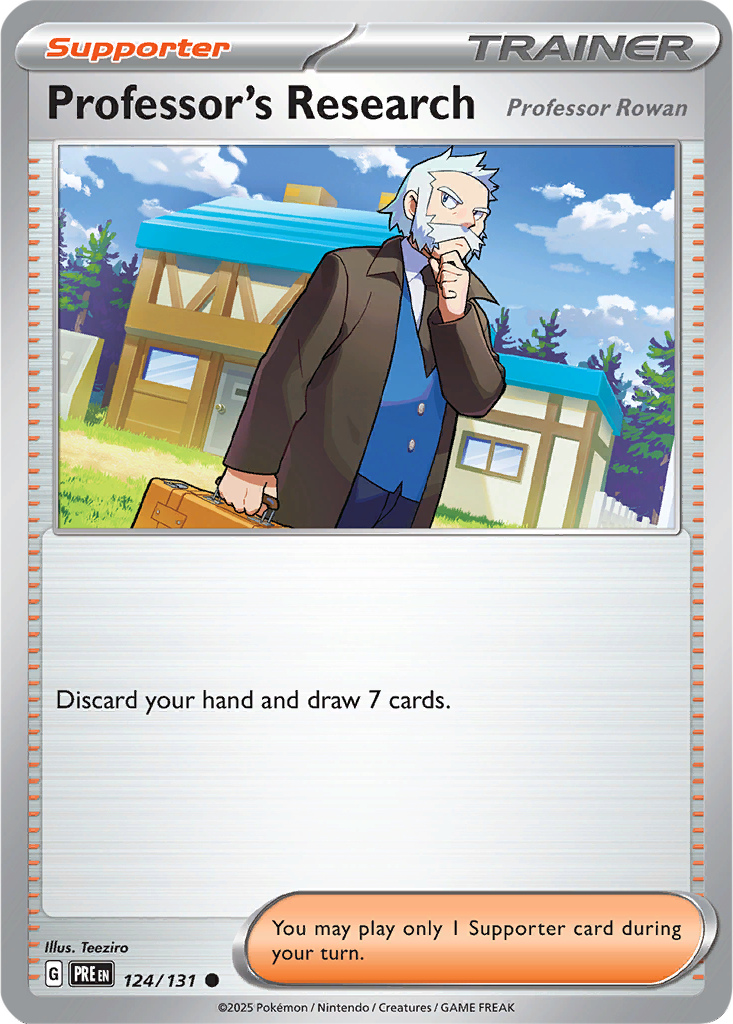 Prismatic Evolutions 124/131 Professor's Research (Professor Rowan)