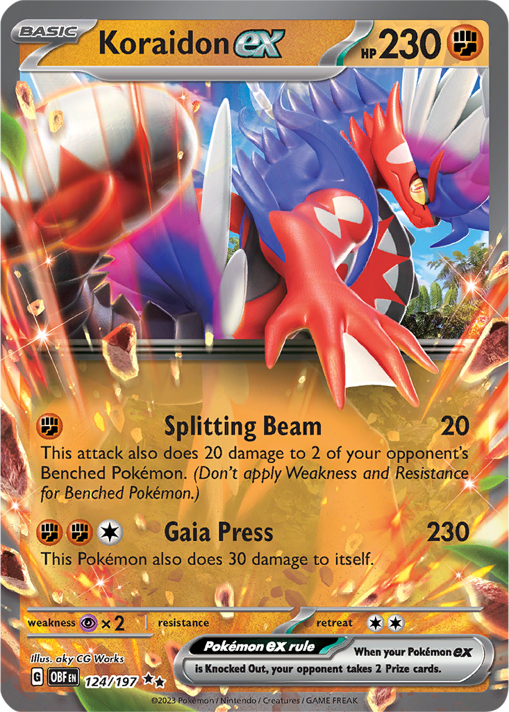 Obsidian Flames 124/197 Koraidon ex