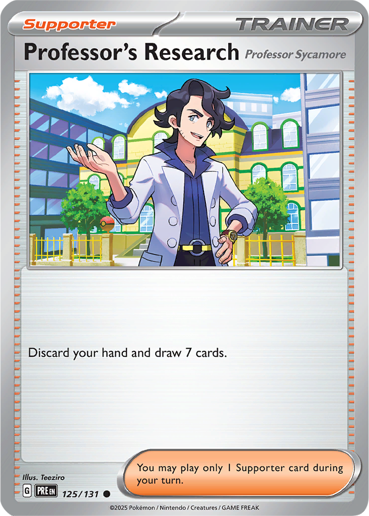 Prismatic Evolutions 125/131 Professor's Research (Professor Sycamore)