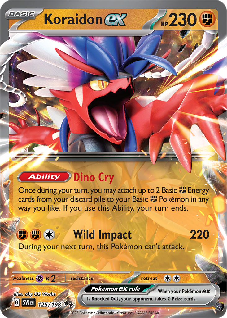 Scarlet & Violet 125/198 Koraidon ex
