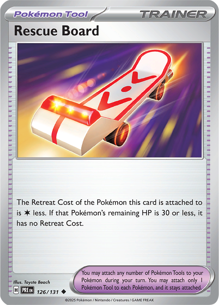 Prismatic Evolutions 126/131 Rescue Board