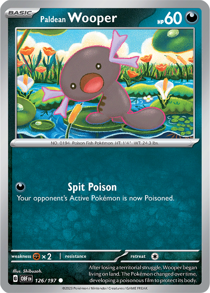 Obsidian Flames 126/197 Paldean Wooper