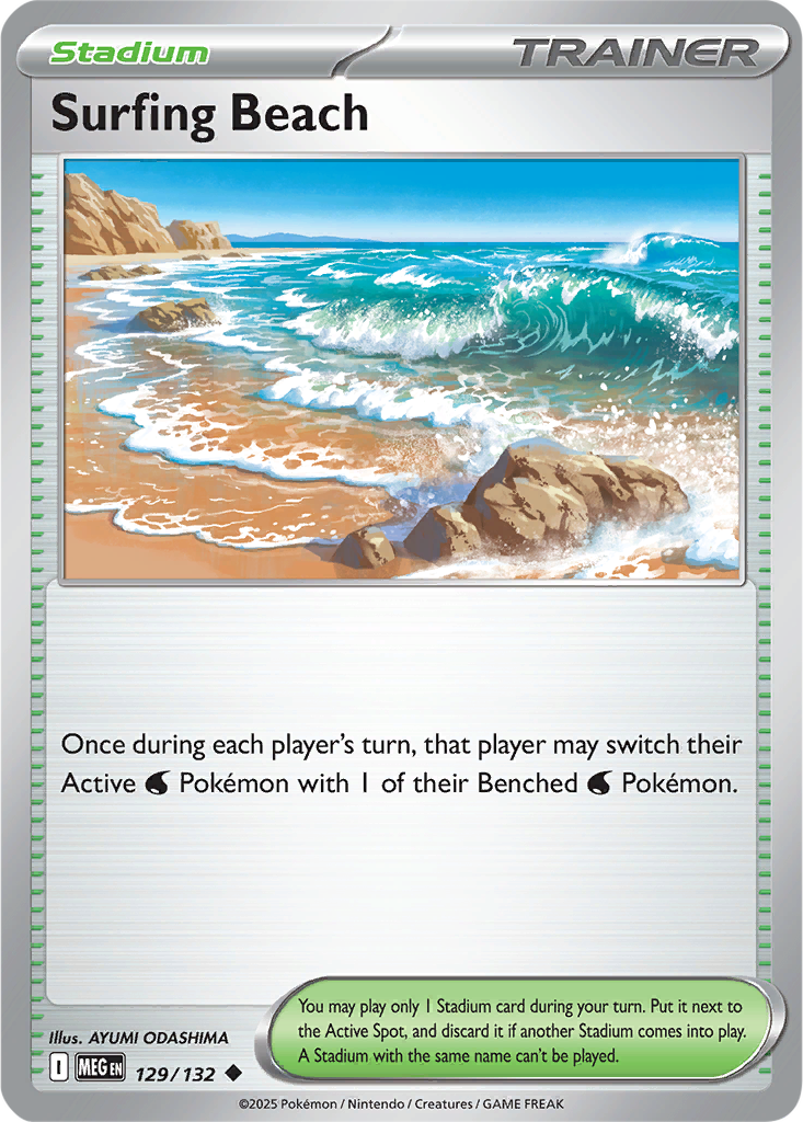 Mega Evolution 129/132 Surfing Beach
