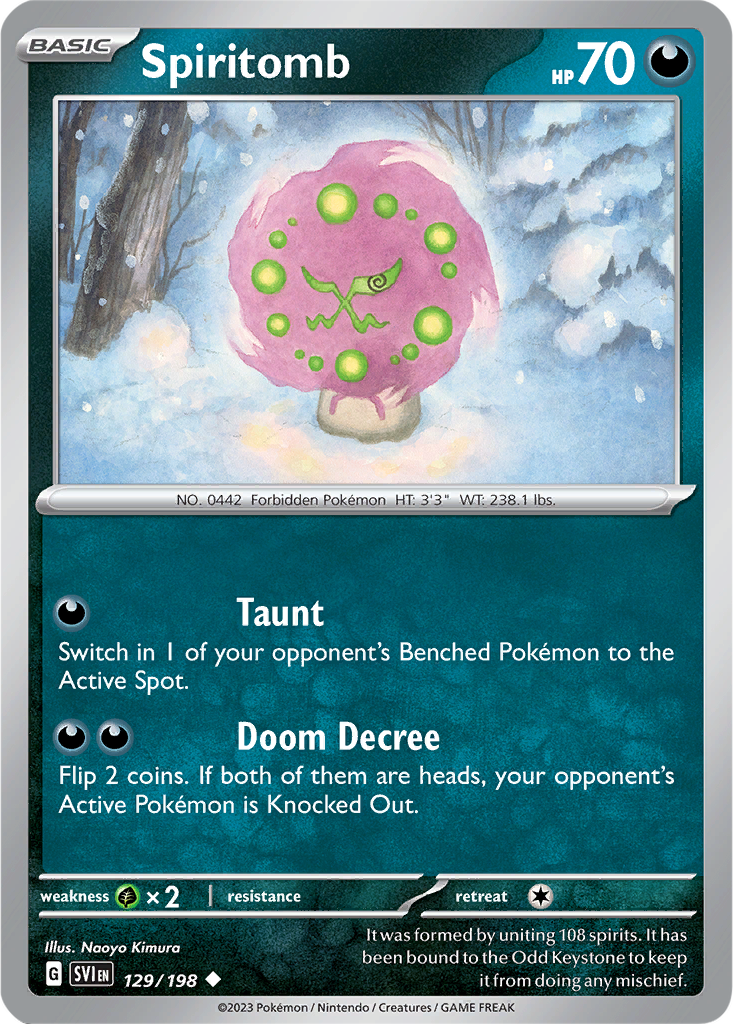 Scarlet & Violet 129/198 Spiritomb