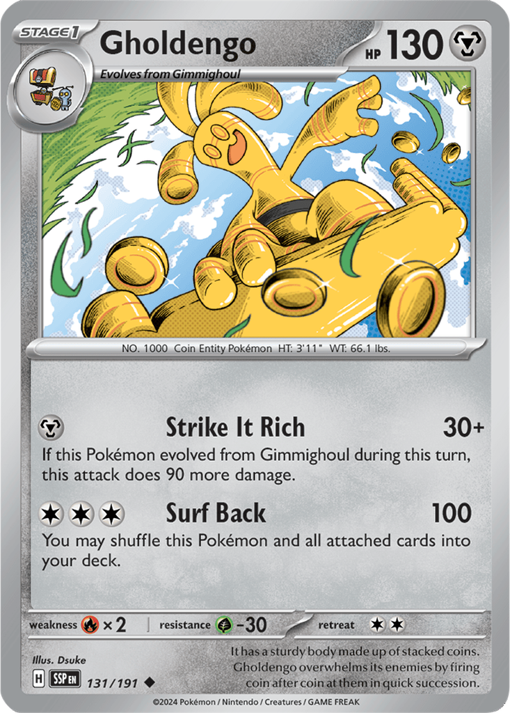 Surging Sparks 131/191 Gholdengo