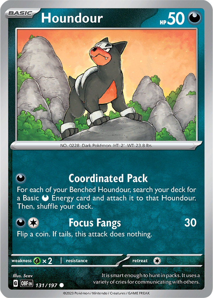 Obsidian Flames 131/197 Houndour