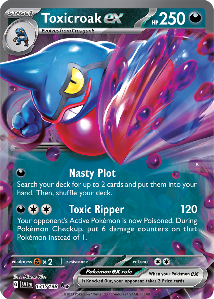 Scarlet & Violet 131/198 Toxicroak ex