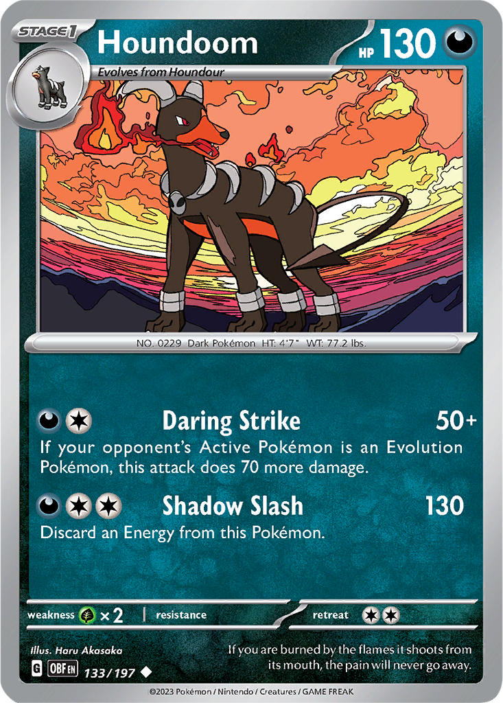 Obsidian Flames 133/197 Houndoom