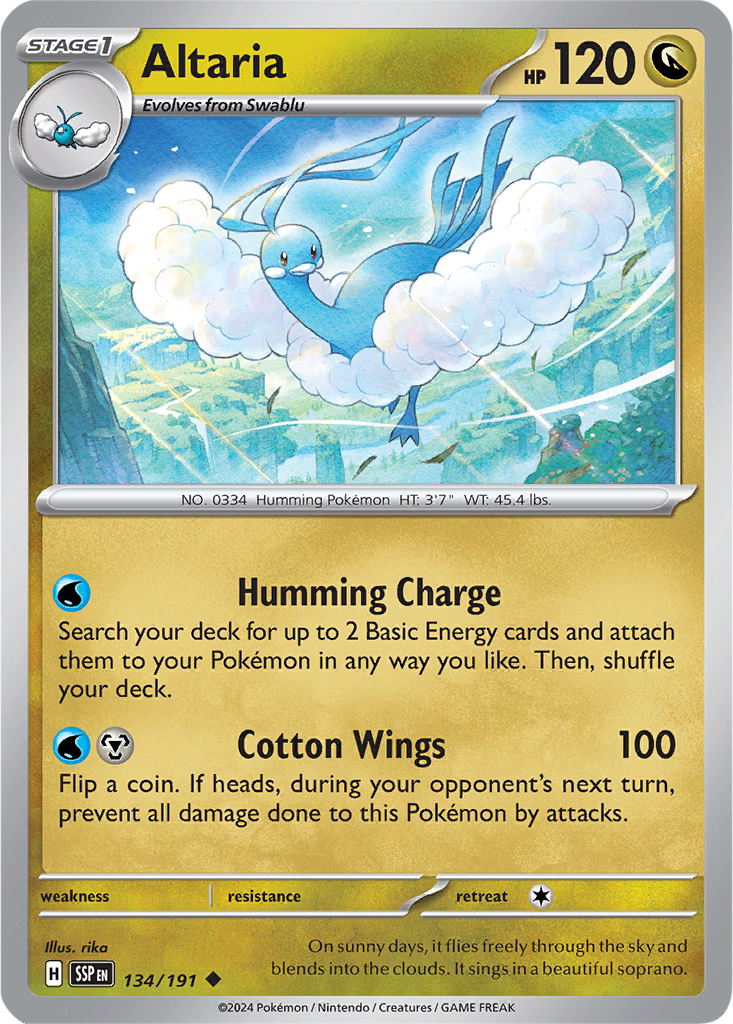 Surging Sparks 134/191 Altaria