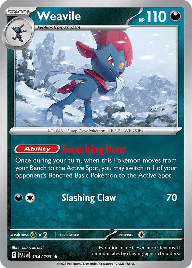 Paldea Evolved 134/193 Weavile